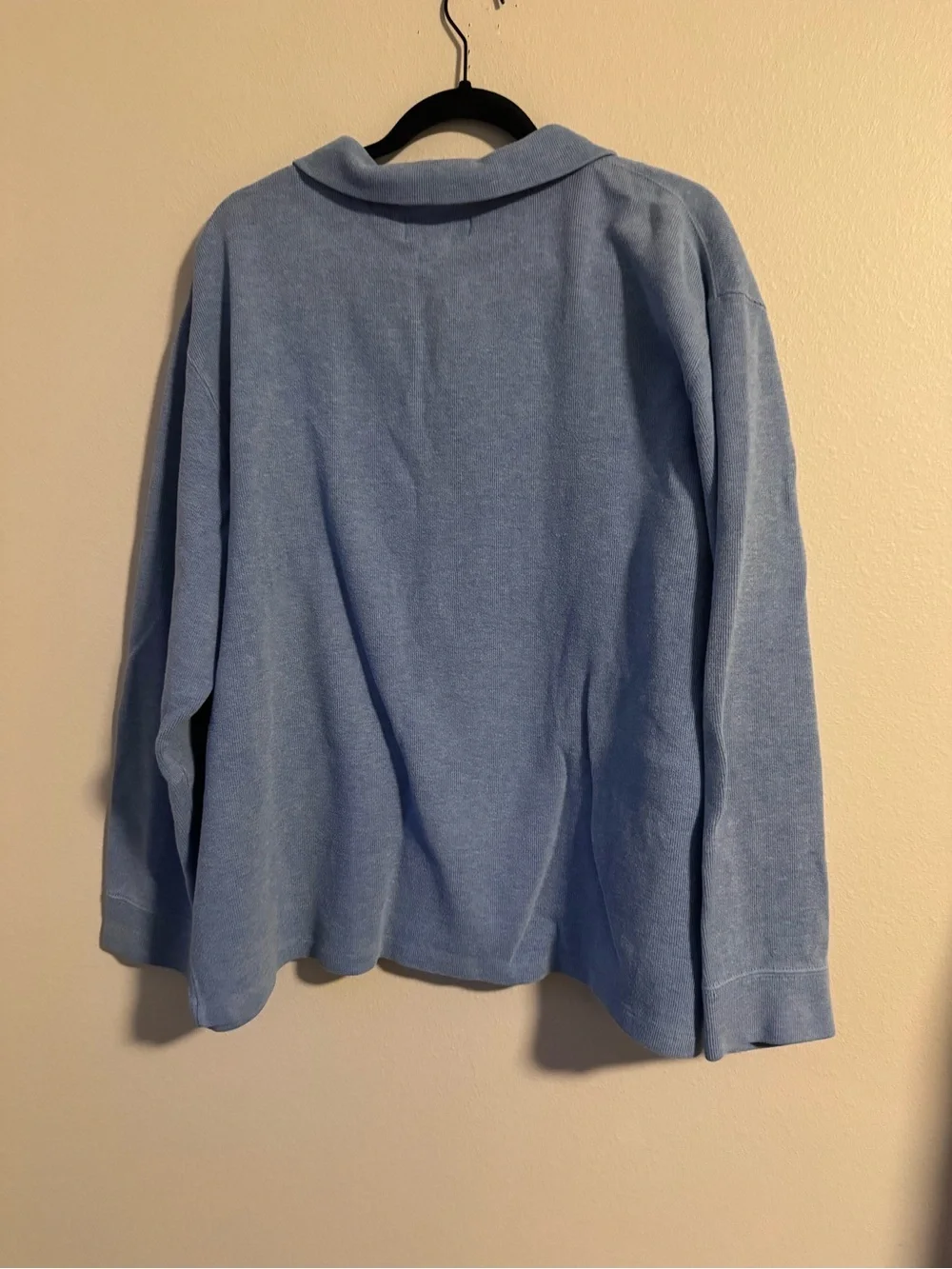 Polo Ralph Lauren Light Blue Quarter-Zip Pullover with Yellow Pony